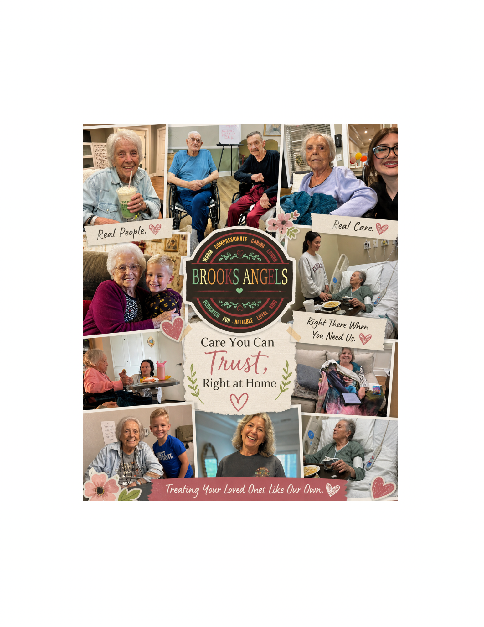 Caregiver offering support at home